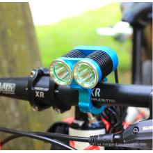 2 * CREE T6 1500lumens Reflector bicicleta lámpara de alta potencia bicicleta luz